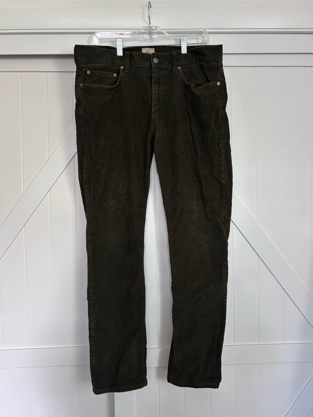 J. Crew Men's Corduroy Pants in Green
